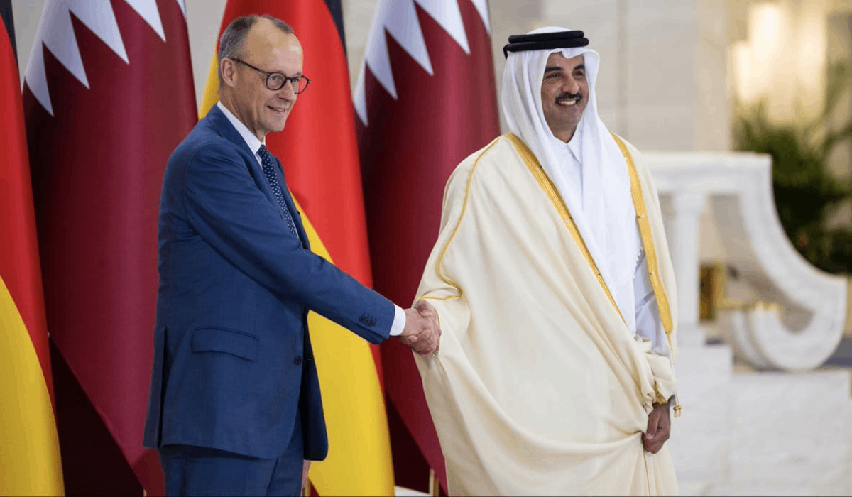 HH the Amir, German Chancellor Hold Official Talks Session